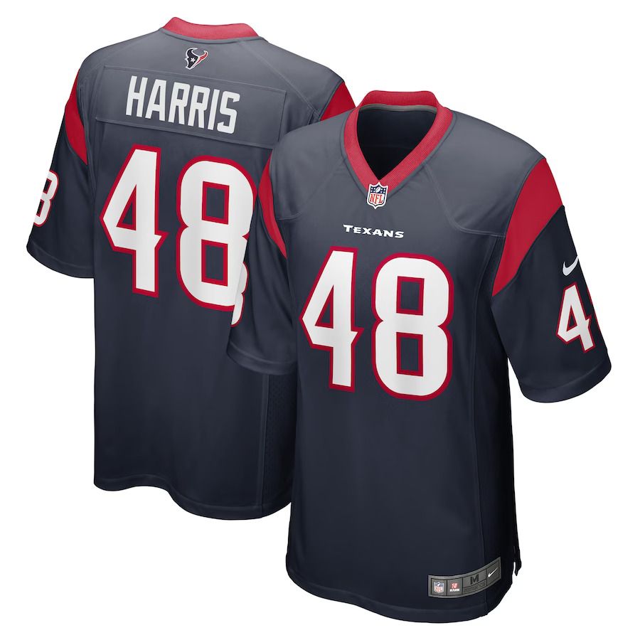 Men Houston Texans #48 Christian Harris Nike Navy Game Player NFL Jersey->houston texans->NFL Jersey